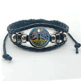 Multilayer Tree of Life leather bracelet with charm accents for wrist styling, casual outfits, and everyday use.
