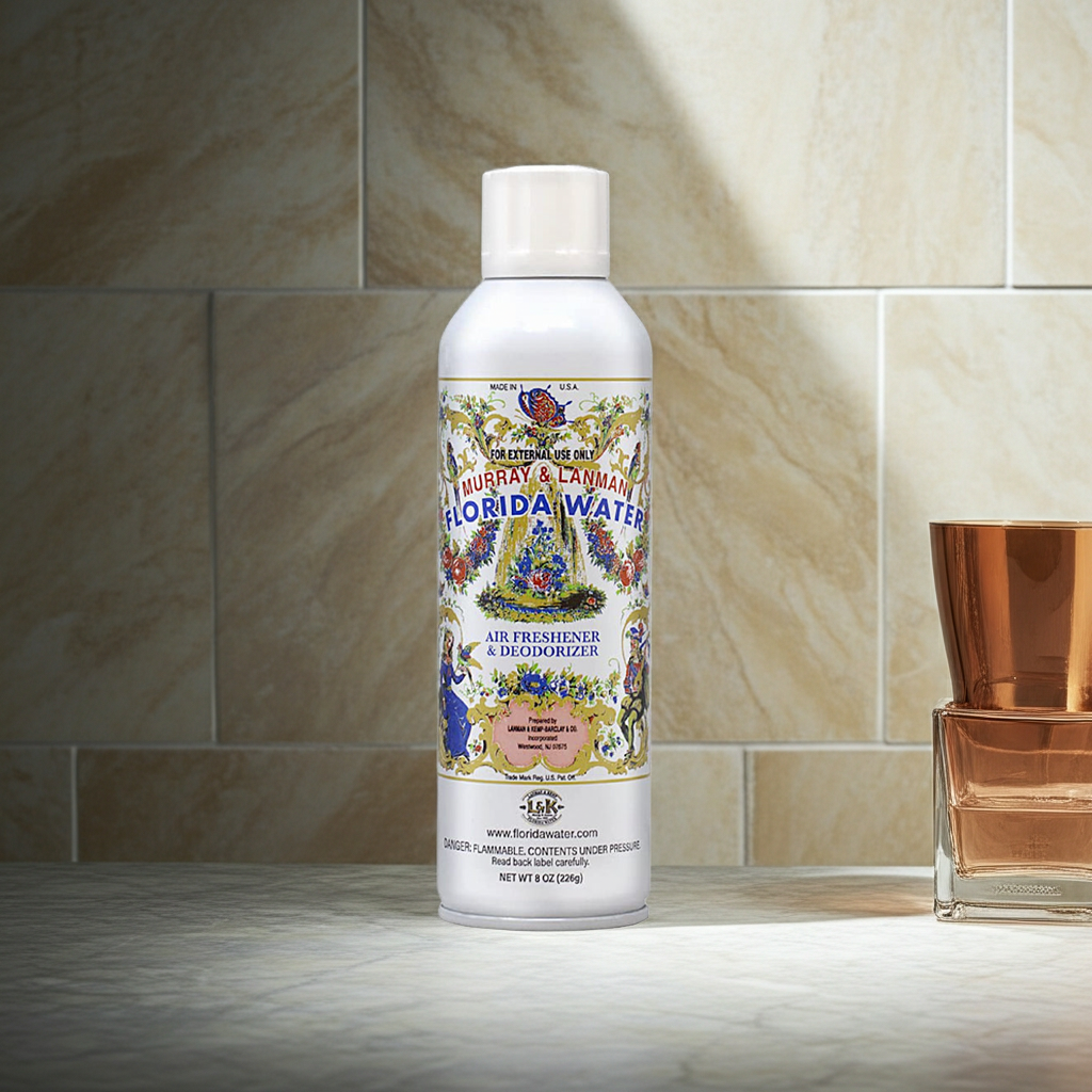 Murray & Lanman Florida Water spiritual spray bottle for prayer, energy cleansing, and ceremonial practice.