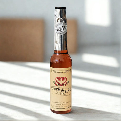 Murray & Lanman Florida Water Touch of Patchouli Cologne bottle for prayer, energy cleansing, and ceremonial practice.
