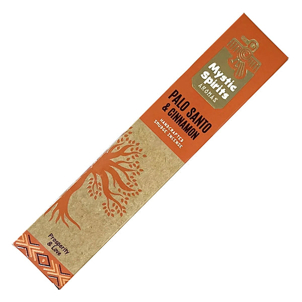 Mystic Spirits Aromas Palo Santo & Cinnamon smudge incense sticks