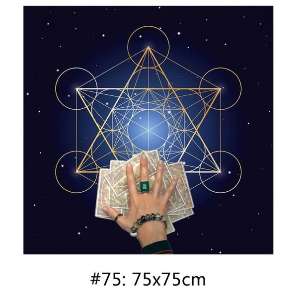 Mystic Tarot & Divination Tablecloth cloth cover for tarot readings, divination practice, and altar setup.