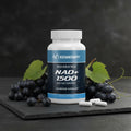 NAD+ supplements with resveratrol capsules for cellular energy support, healthy aging routines, and daily wellness use.