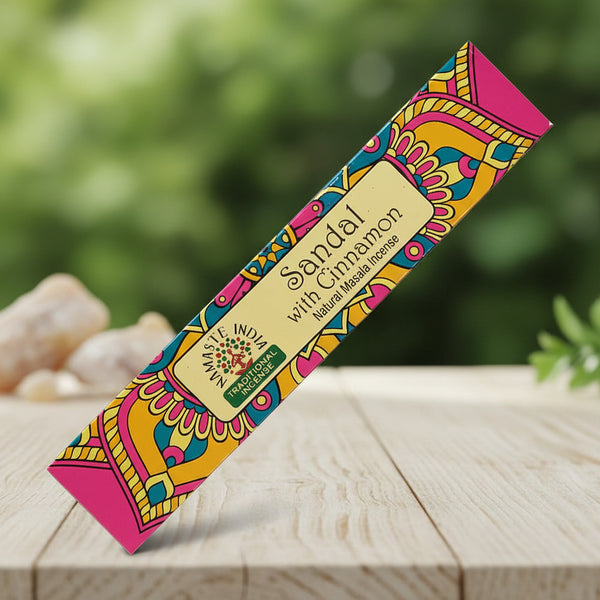 Namaste India Natural Masala Incense Sticks - Sandal with Cinnamon