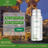 Namste 500ML Essential Oil bottle for hotel-style aromatherapy, diffuser use, and home fragrance.