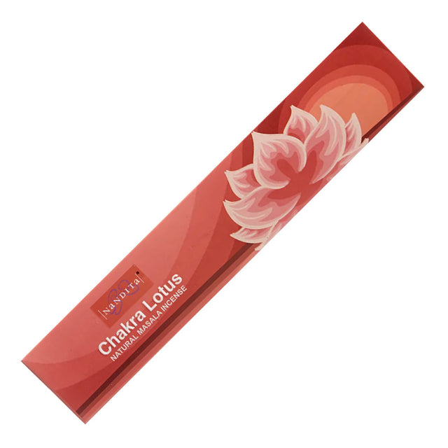 Nandita Chakra Lotus Incense Sticks for yoga, meditation, and chakra balancing.