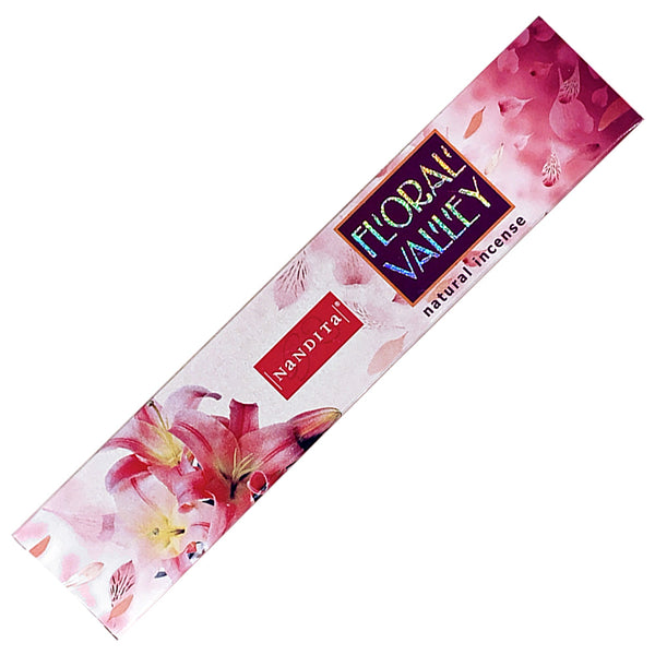Nandita Floral Valley Incense Sticks for meditation, yoga, and a serene ambiance.