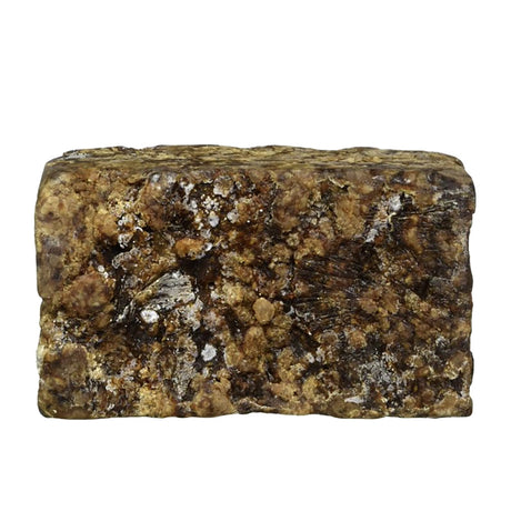 Natural African Black Soap 16oz premium cut from Ghana for deep cleansing, acne support, and daily skin care.