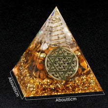 Natural Amethyst Chakra Healing Pyramid for meditation, energy healing, and home décor.