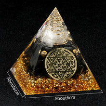 Natural Amethyst Chakra Healing Pyramid for meditation, energy healing, and home décor.