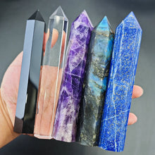 15cm Natural Amethyst Hexagonal Crystal Wand natural purple quartz for chakra work, meditation, and energy healing.