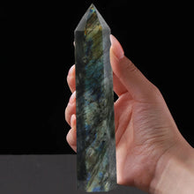 15cm Natural Amethyst Hexagonal Crystal Wand purple amethyst wand for altar display and sacred space decoration.