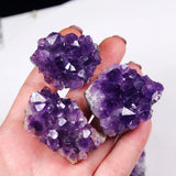 Natural Amethyst Quartz Crystal Cluster for meditation, home décor, and crystal collecting.