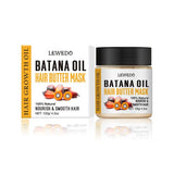 Natural Batana Oil Hair Butter Mask packaging on white background for deep conditioning and shine.