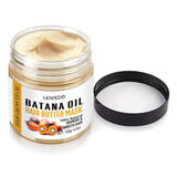 Natural Batana Oil Hair Treatment open jar showing rich oil texture for scalp and hair care.