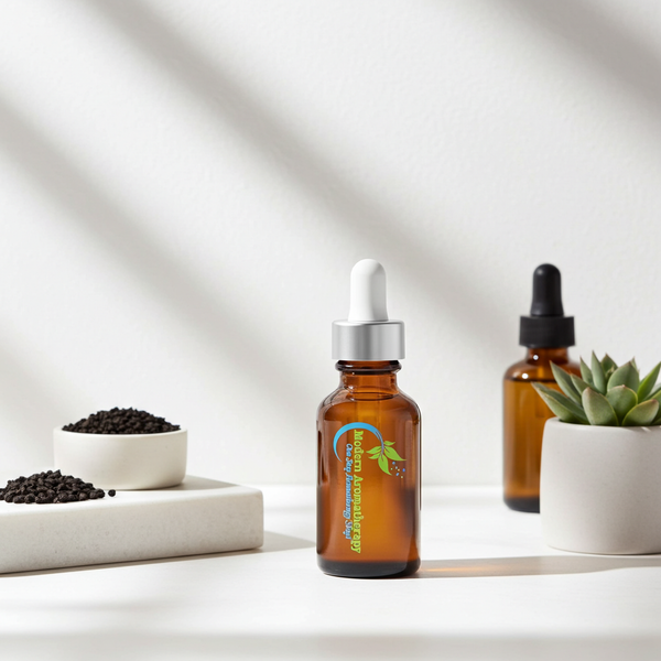 Natural Black Seed Carrier Oil bottle for hair care, scalp massage, and skin moisturizing use.