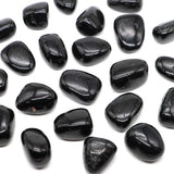 Natural Black Tourmaline Tumbled Stone for meditation, crafts, and crystal healing.