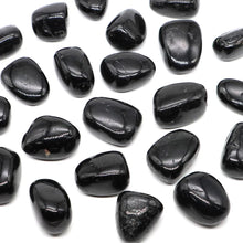 Natural Black Tourmaline Tumbled Stone for meditation, crafts, and crystal healing.
