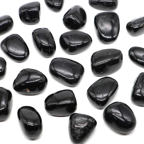 Natural Black Tourmaline Tumbled Stone for meditation, crafts, and crystal healing.