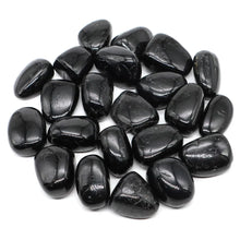 Natural Black Tourmaline Tumbled Stone for meditation, crafts, and crystal healing.