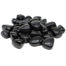 Natural Black Tourmaline Tumbled Stone for meditation, crafts, and crystal healing.