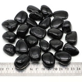 Natural Black Tourmaline Tumbled Stone for meditation, crafts, and crystal healing.