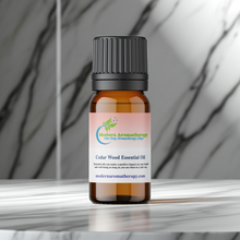 Cedarwood essential oil dropper bottle for skincare blends, beard oil preparation, and daily grounding use.