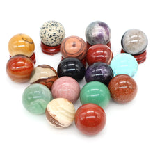 Natural chakra crystal ball stone sphere for spiritual grounding, meditation, and home energy cleansing.