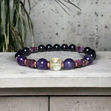 Natural citrine crystal bracelet for healing, protection, and positive energy use.