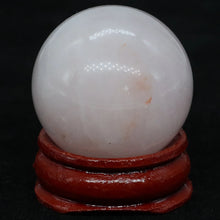 Natural crystal ball for chakra balancing, meditation focus, and daily spiritual wellness practice.