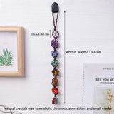 Natural Crystal Chakra Car Pendant for meditation, home décor, and car accessories.