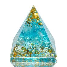 Natural Crystal Chakra Healing Pyramid for meditation, energy healing, and home décor.