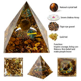 Natural Crystal Energy Generator Pyramid for meditation, energy healing, and home décor.