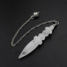 Natural Crystal Pendulum Pendant for dowsing, divination, and energy work.