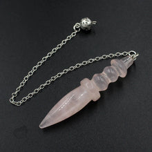 Natural Crystal Pendulum Pendant for dowsing, divination, and energy work.
