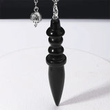 Natural Crystal Pendulum Pendant for dowsing, divination, and energy work.