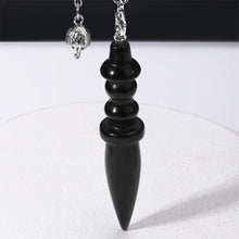 Natural Crystal Pendulum Pendant for dowsing, divination, and energy work.