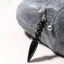Natural Crystal Pendulum Pendant for dowsing, divination, and energy work.