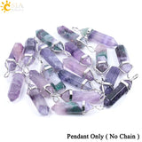 Natural fluorite gem pendant jewelry for spiritual protection, meditation, and daily necklace wear.