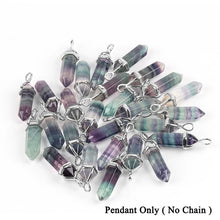 Natural fluorite hexagon pendant necklace for crystal healing, mindfulness routines, and layered jewelry styling.