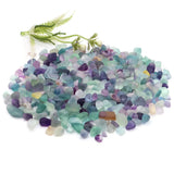 Natural Fluorite Quartz Crystal Chips for meditation, crafts, and crystal healing.