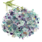 Natural Fluorite Quartz Crystal Chips for meditation, crafts, and crystal healing.