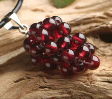 Natural Garnet Grape Pendant Necklace jewelry pendant necklace for dressy styling, gift giving, and everyday accessory wear.