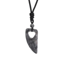 Trendy Natural Stone Wolf Tooth Pendant necklace for everyday jewelry wear, layered styling, and boho fashion looks.