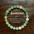Natural Green Aventurine Stone Bracelet beaded bracelet for everyday wear, crystal styling, and holistic jewelry use.