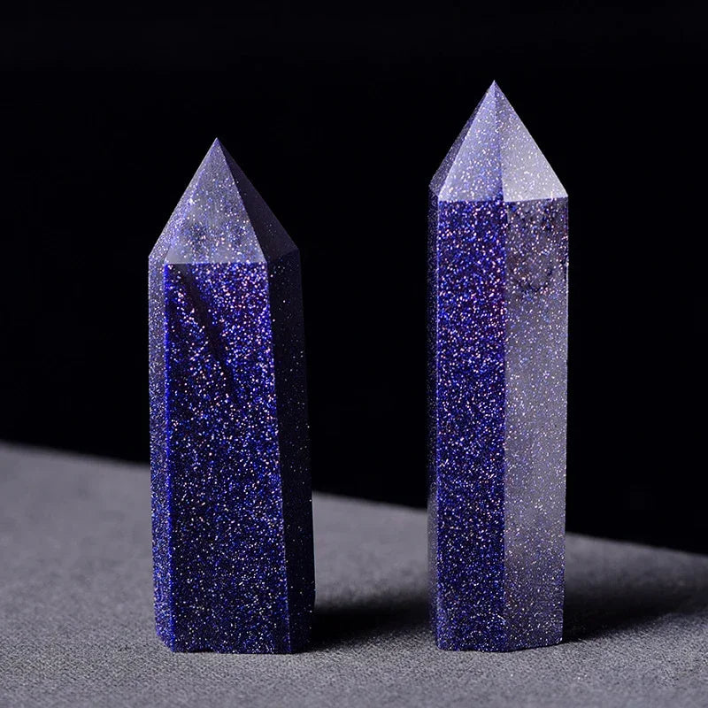 Natural Crystal Point Wand healing crystal wand for aura cleansing, chakra work, and daily spiritual practice.
