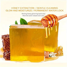 Natural Honey Handmade Soap 2pcs bar with honeycomb for daily moisturizing and gentle cleansing.