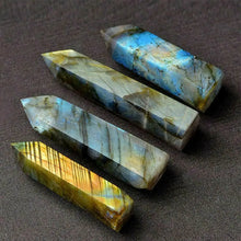 Natural Labradorite Crystal Healing Wand natural labradorite wand for meditation and intuitive development.