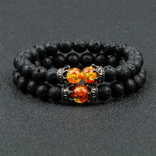 Black Lava Stone & Tiger Eye Crown Bracelet bead bracelet for chakra work, grounding rituals, and casual daily use.