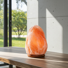 Natural Himalayan Salt Lamp hand-carved pink salt crystal for soothing bedroom ambiance, meditation, and wellness-inspired home décor.