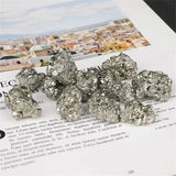 Natural Pyrite Tumbled Healing Crystals for meditation, crafts, and crystal healing.